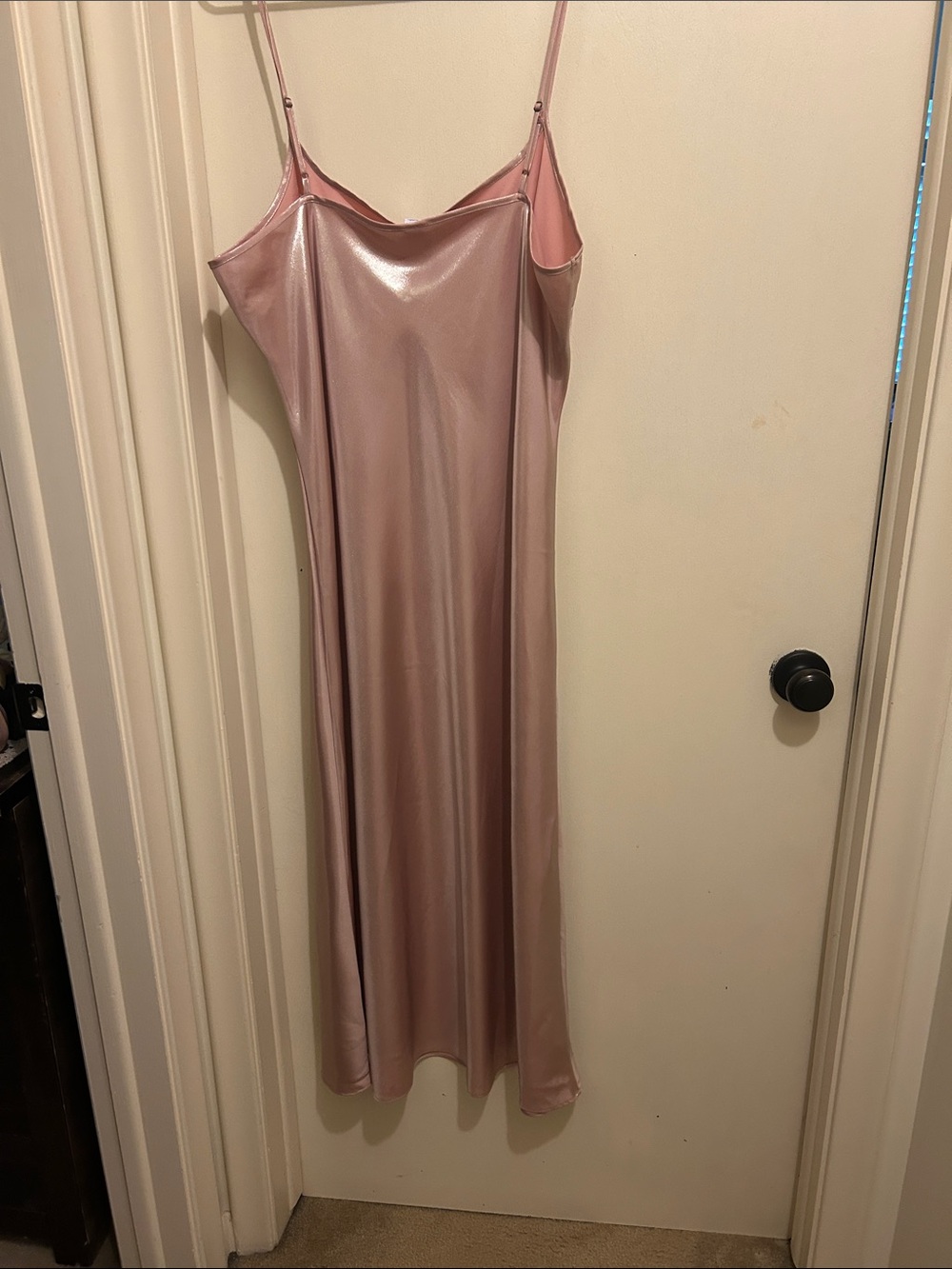 Old Navy Shimmery Dusty Rose Slip Midi Dress - Picture 3 of 4